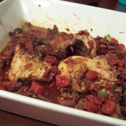 Roasted Chicken Cacciatore