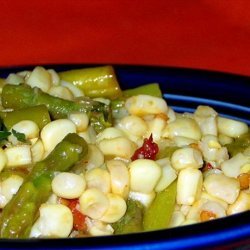 Grilled Asparagus, Corn Salad