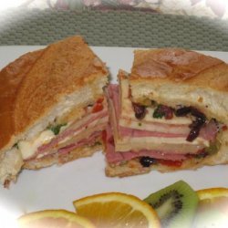 Muffuletta Olive Salad & Sandwich Recipe
