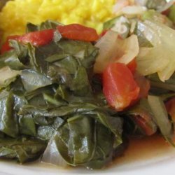 Collard Greens With Tomatoes and Garlic