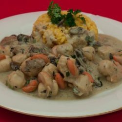 Scallops & Mushrooms  in Sour Cream