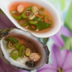 Freshly Shucked Oysters and Sauce Mignonette With a Twist!