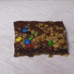 M & M Oatmeal Brownies