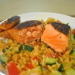 Spice-Crusted Salmon With Couscous Salmon