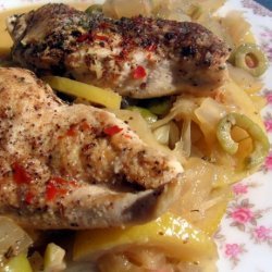 Mediterranean Lemon Olive Chicken