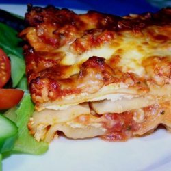 No-Boil Cheesy Lasagna (Vegetarian) With Optional Meat Sauce