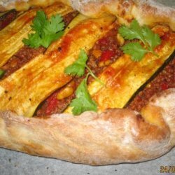 Moroccan Lamb and Zucchini Pide