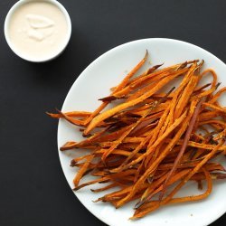 Baked Sweet Potato Shoestring Fries