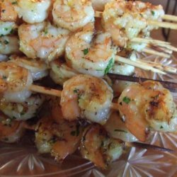 Lemon Garlic Shrimp Skewers