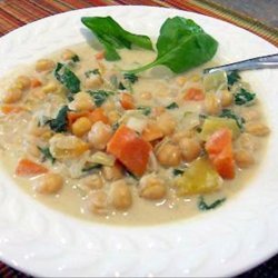 Orange Squash and Garbanzo Stew/Soup