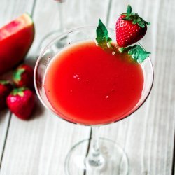 Watermelon and Basil Martini