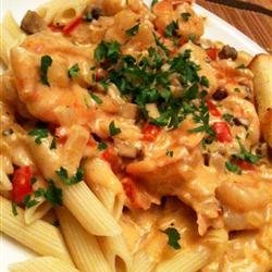 Peppered Shrimp Alfredo