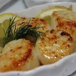 Broiled Scallops