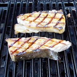 Barbeque Halibut Steaks