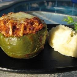 Kelsey's Favorite Stuffed Green Peppers