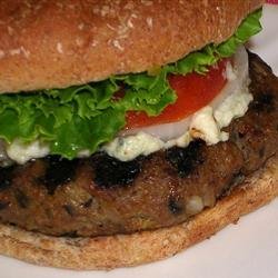 Mushroom Blue Cheese Turkey Burgers