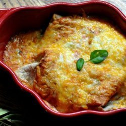 Spinach and Cream Cheese Enchiladas