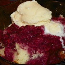 Upside-Down Raspberry Cake