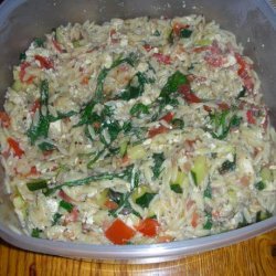 Warm Orzo Salad