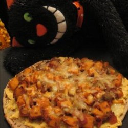 Low Fat Curried Red Lentil  & Sweet Potato Pizza (Vegetarian