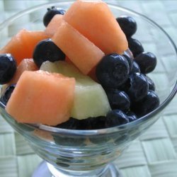 Melon with Blueberries