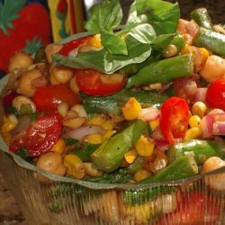 Chickpea, Asparagus and Corn Saute'