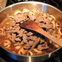 Beef Stroganoff with Dill