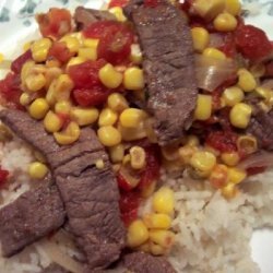 Easy Steak & Corn Skillet Supper