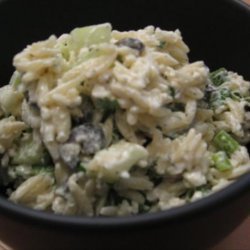 Summer Orzo Feta Pasta Salad