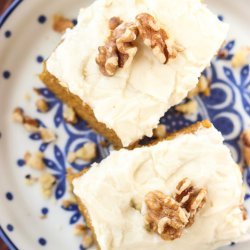 Pumpkin Bars With Cream Cheese Frosting