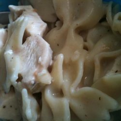 Easy Homestyle Low fat Chicken and Noodles