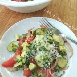 Balsamic Cucumbers With Basil