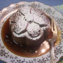 Ginger Cake with Raisin Sauce