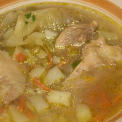 Aguado De Gallina or Chicken Rice Soup