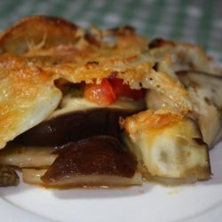 Eggplant, Potato, Tomato Casserole