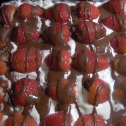 Strawberry Brownie Dessert