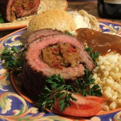 Steak Pinwheels W/ Sun-Dried Tomato Stuffing