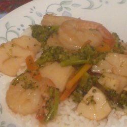 Fast and Easy Scallop Stir Fry for One