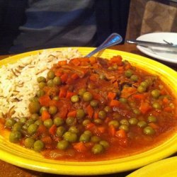 Sweet Peas and Carrots in a tomato sauce