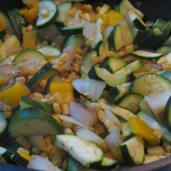 Easy and Good Zucchini and Pepper Saute