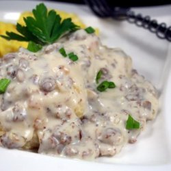 Cheese Biscuits & Sausage Gravy