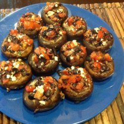 Greek Stuffed Mushrooms