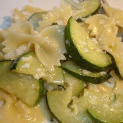 Zucchini and Yogurt Farfalle