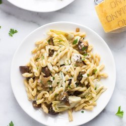 Artichoke and Mushroom Pasta