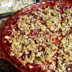 Rhubarb & Strawberry Crumble