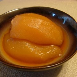 Tea Poached Asian Pears