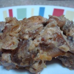 Creamy Mushrooms With Roasted Garlic