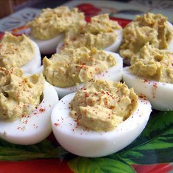 Curried Stuffed Eggs