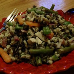 Piquant Turkey-Wild Rice Salad (No Mayo)