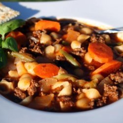 Mom's Ground Beef and Vegetable Soup